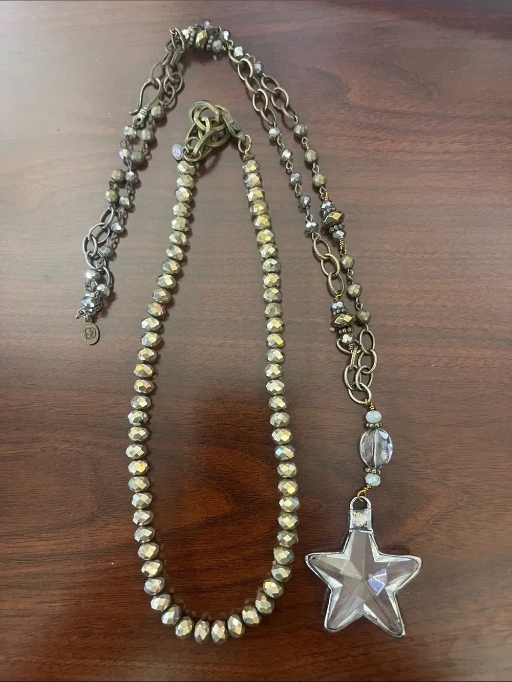 Junk Gypsy Beaded Necklace & Long Star Necklace